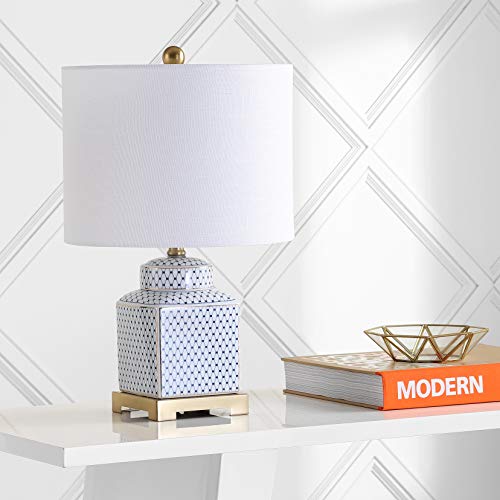 Cleo 21.5" Ceramic Metal Ginger Jar Table Lamp
