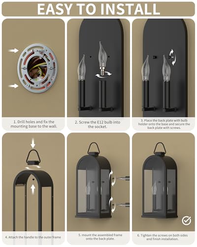 17" Outdoor Wall Lights 2 (2 Count)