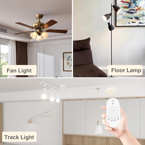 LED Remote Control Light Bulbs 60 Watt Equivalent