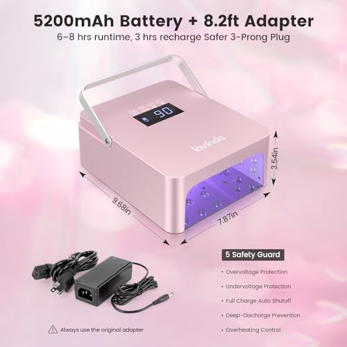 Professional Nail lamp with Portable Handle