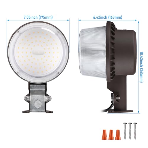 LED Barn Light Dusk to Dawn Area Lights Aluminum 3000K Bronze