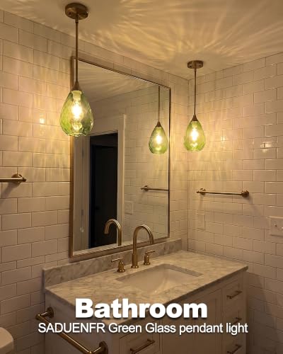 Brushed Gold Pendant Lights Kitchen Island 2 Pack (2 Count)
