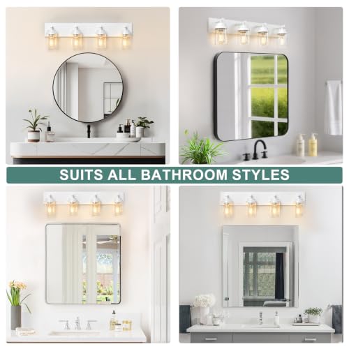 Bathroom Light Fixture White