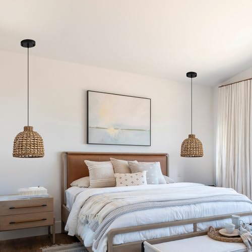 3 Pack Rattan Pendant Light (3 Count)