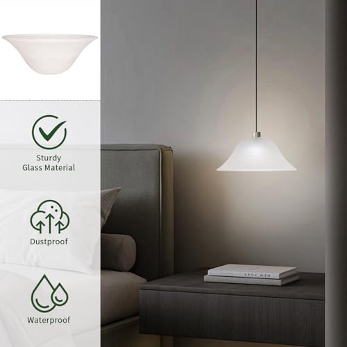 Glass Lamp Shade Replacement for Torchiere Floor Lamps