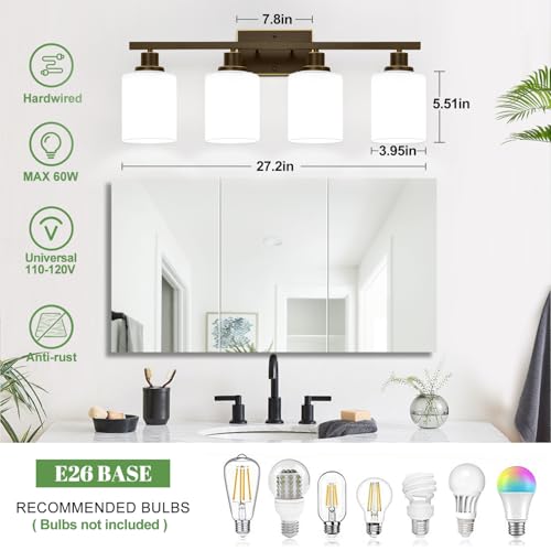 4 Light Bathroom Light Fixtures