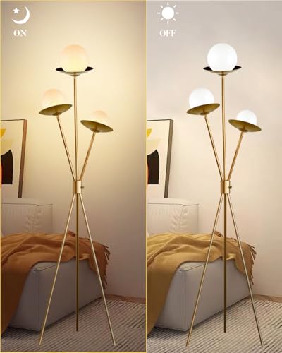 3 Globe Dimmable Tripod Floor Lamp (3 Count)