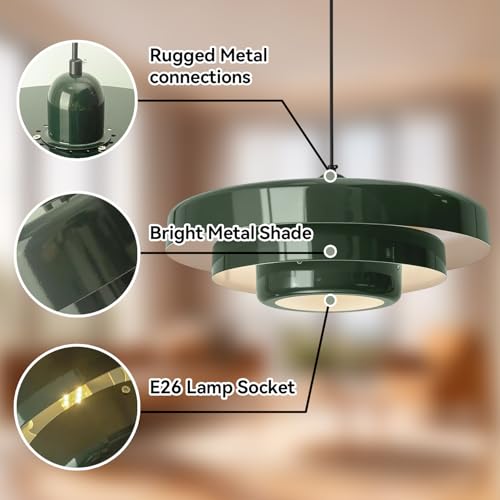 Plug in Green Pendant Light