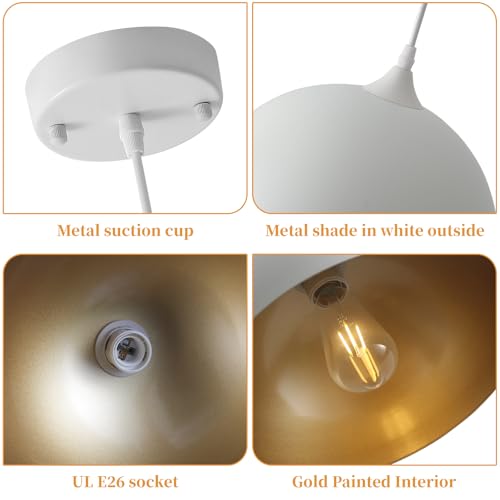 White Pendant Light (2 Count)