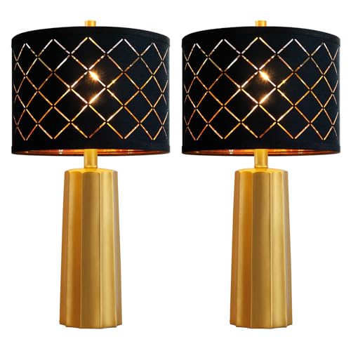 Set of 2 Modern Table Lamps for Living Room Bedroom (2 Count)
