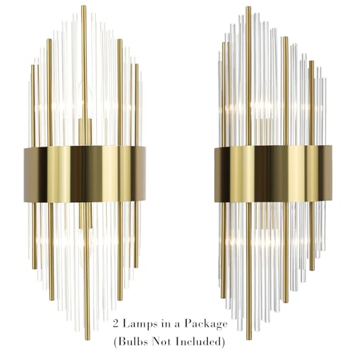 Modern Gold Wall Sconces (2 Count)