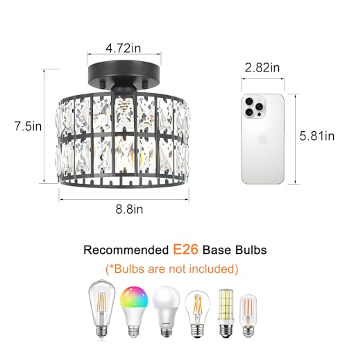 Crystal Ceiling Light Fixture