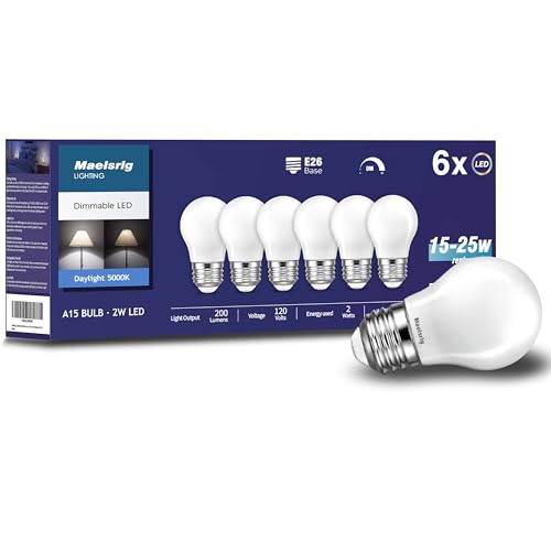 25 Watt Light Bulbs Daylight 5000K (6 Count)