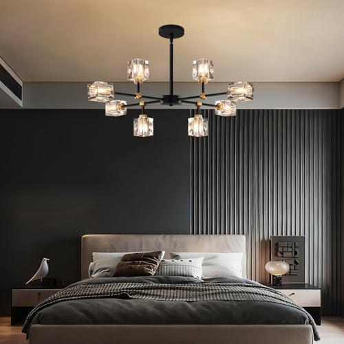 Sputnik Crystal Chandelier with 8