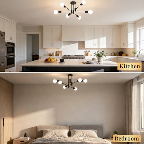 Modern Sputnik Chandelier