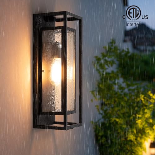 18" Dusk to Dawn Outdoor Wall Sconce (2 Count)