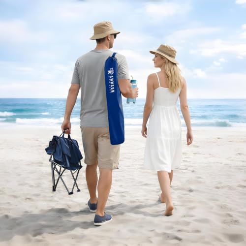 Chair Umbrella with Universal Clamp Adjustable 47 inches and 360° Swivel & UPF 50+ Protection Portable Sun Umbrella (2 Count)