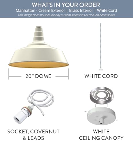 Industrial Pendant Light 20 Inch Extra Large Steel Warehouse