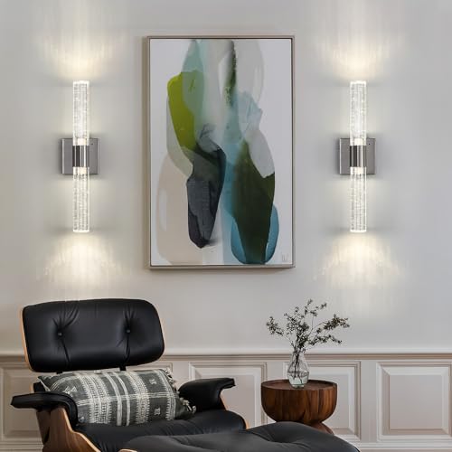 Wireless Wall Sconces Set of Two Battery Operated (2 Count)