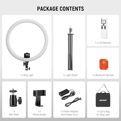 Advanced 18" LED Ring Light with Tripod Stand Phone Holder