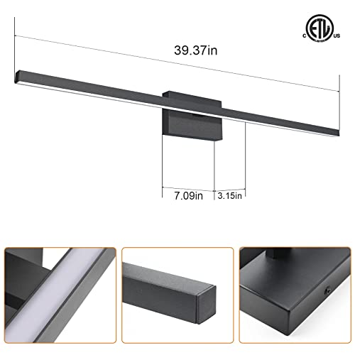 Modern Bathroom Vanity Light 39.4 inch