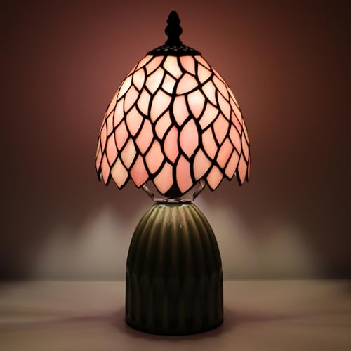 Tiffany Stained Glass Mushroom Table Lamp 12.5 Inch