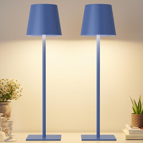 Navy Blue Rechargeable Table Lamp (2 Count)