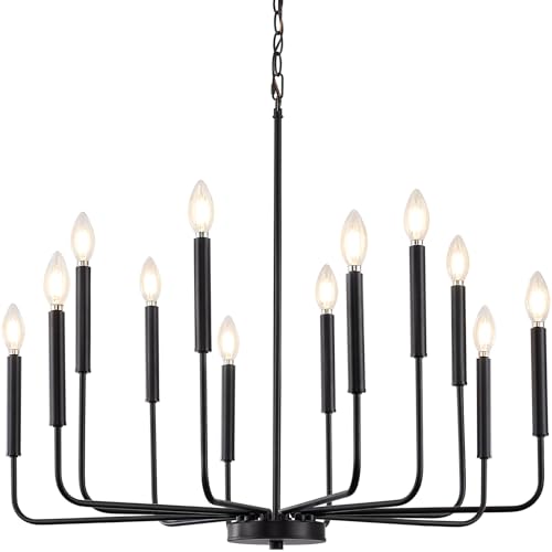Modern Black Chandelier for Dining Room