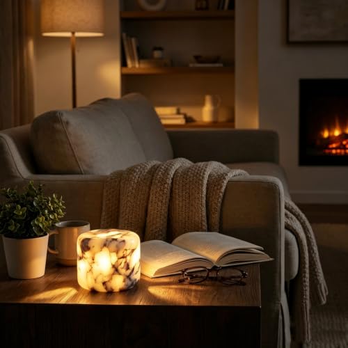 Marble Desk Lamp Touch Control Rechargeable Dimmable LED Light