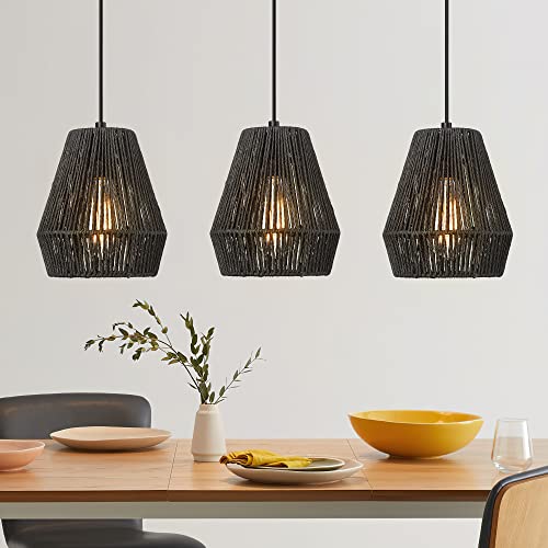 Modern Woven Pendant Light Fixtures (3 Count)