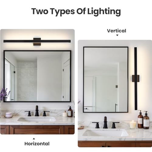 Modern Bathroom Lighting Fixtures Over Mirror