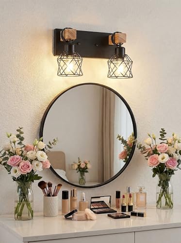 2 Light Farmhouse Vanity Light Fixture