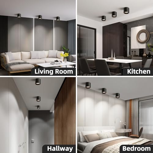 Hallway Light Flush Mount Modern LED Ceiling Light Fixtures for Kitchen Entryway (3 Count)