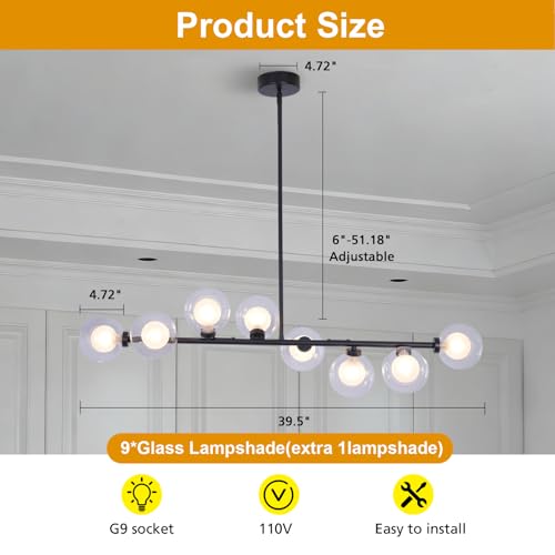 Black Sputnik Chandelier