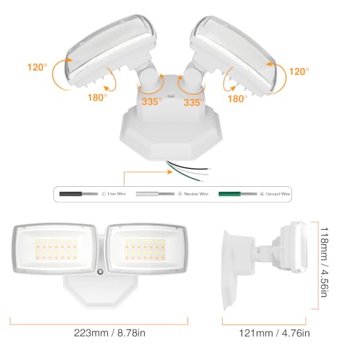 32W Smart Flood Lights Outdoor (White)