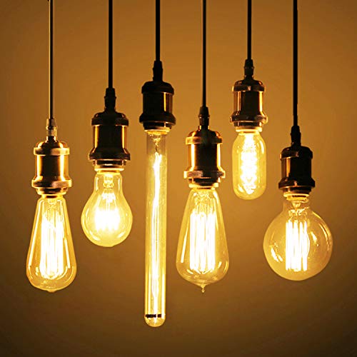 E26 Edison Vintage Lamp Socket for DIY Light (6 Count)