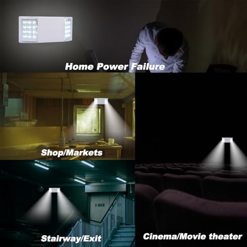 Plug Emergency Lights for Business Home Power Failure Outage 4Hours 300lm LED Exit Lighting Fixtures with Battery Backup AC85