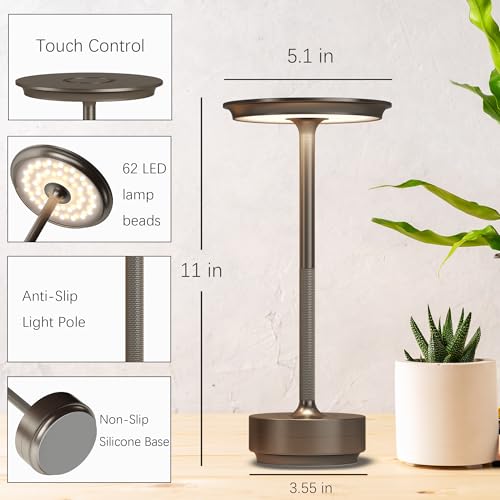 1 Pack Cordless Table Lamps Rechargeable