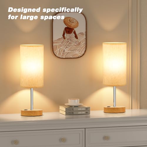 17.4" Bedside Lamp for Bedroom
