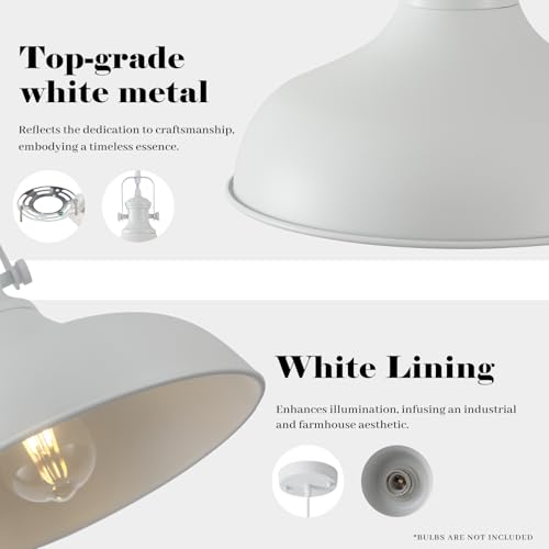 White Pendant Lights 2 Pack (2 Count)
