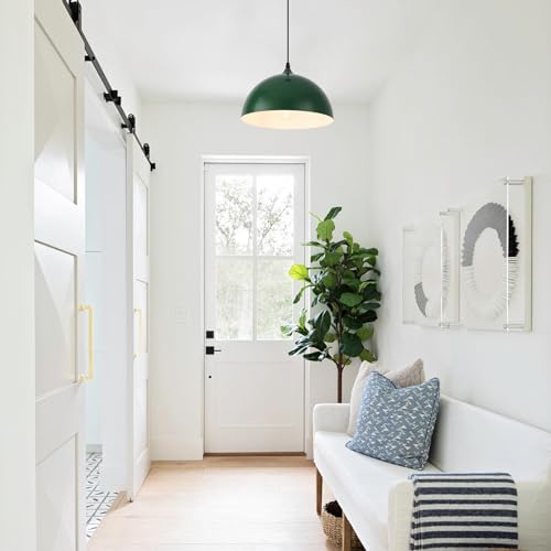 Green Plug in Pendant Light 2 Packs 11.8inch (2 Count)