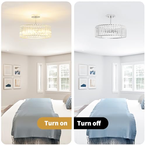 Modern Crystal Ceiling Light Fixture