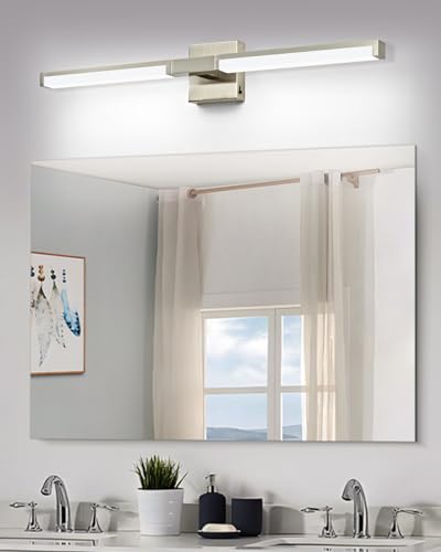 Modern Bathroom Light Fixtures Over Mirror