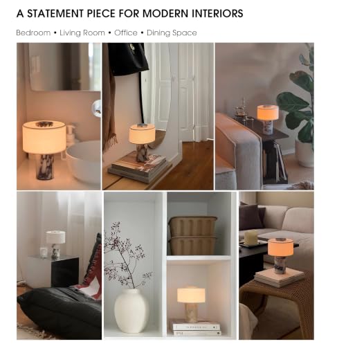 Marble Lamp Rechargeable Cordless Stone Touch Table Lamp