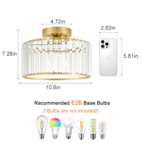 Crystal Ceiling Light Fixture
