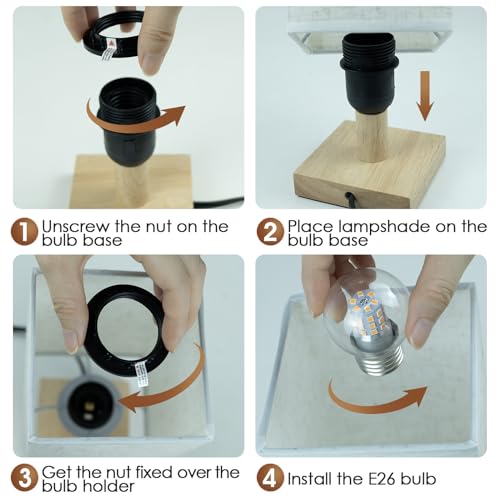 Small Bedside Table Lamp for Bedroom