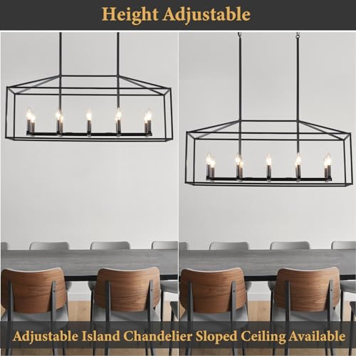 38'' Black Dining Room Light Fixture