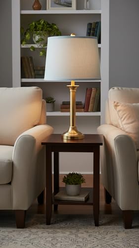 32311A Transitional Hardback Empire Shaped Spider Construction Lamp Shade in Light Blue
