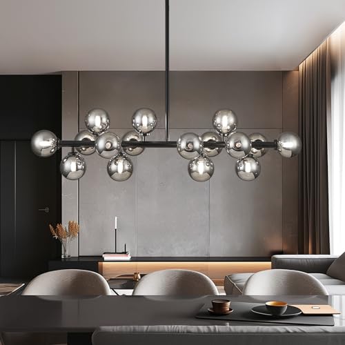 Glass Globe Sputnik Chandelier