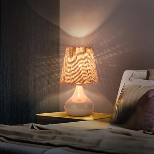 Blue Small Touch Control Table Lamp for Bedroom